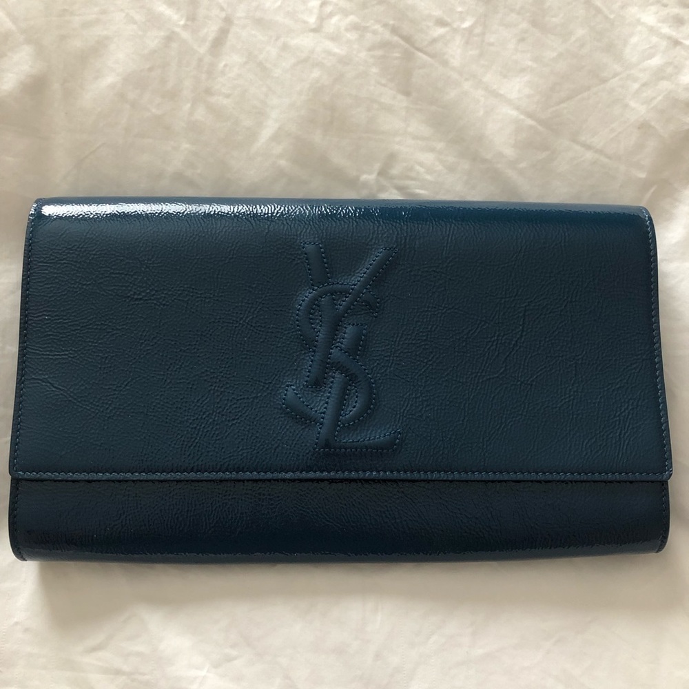 Saint Laurent Patent Leather Clutch